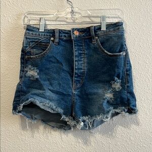 We The Free Distressed Denim Shorts